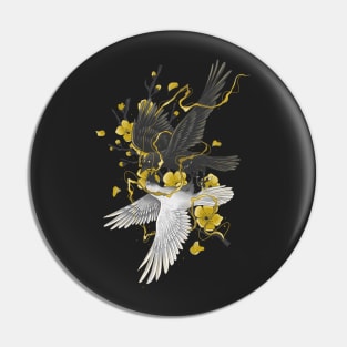 Golden Crow Pin