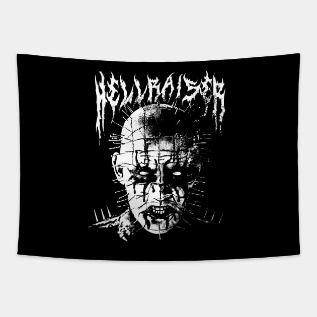Black Metal Pinhead Tapestry by Samhain1992