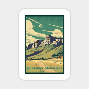 Guadalupe Mountains National Park Travel Poster Magnet