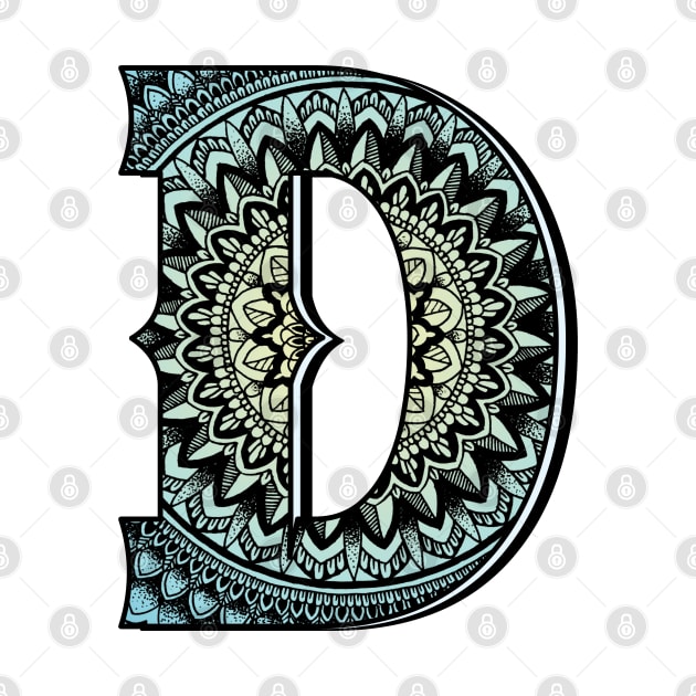 Mandala with alphabet D by SamridhiVerma18