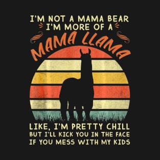 Im not a mama bear Im more of a mama llama Vintage T-Shirt