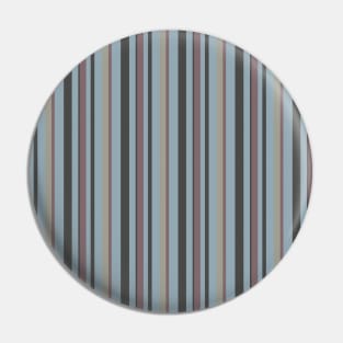 Thin Vertical Stripe Pattern in Blue and Brown Pin