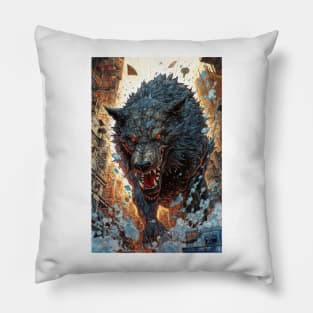 Wolf Monster Pillow