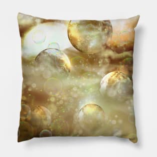 golden fantasy world Pillow