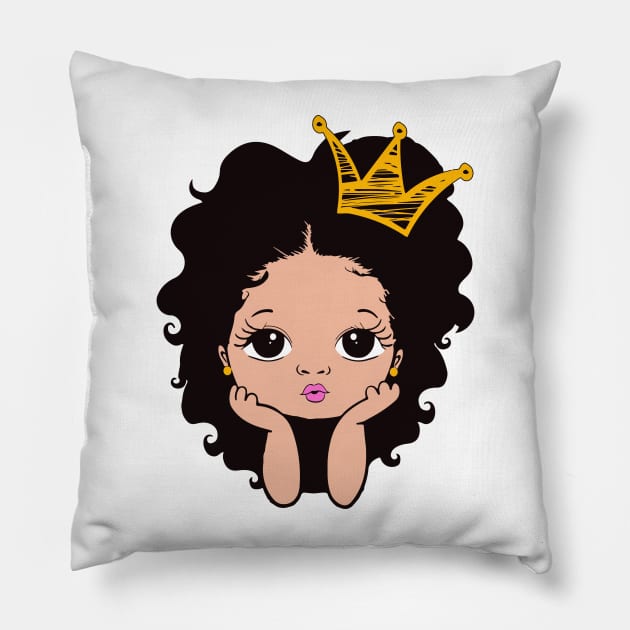 Pretty Black Girl, Black Girl Magic, Black Daughter Pillow by UrbanLifeApparel