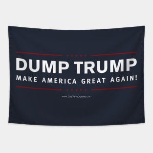 Dump Trump (campaign mimic) Tapestry