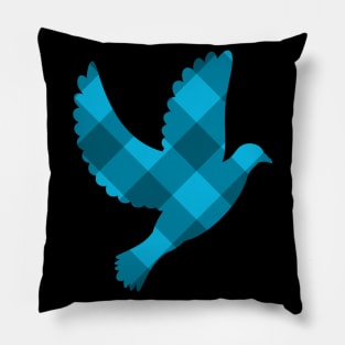 The Plaid Dove (V3.2) Pillow