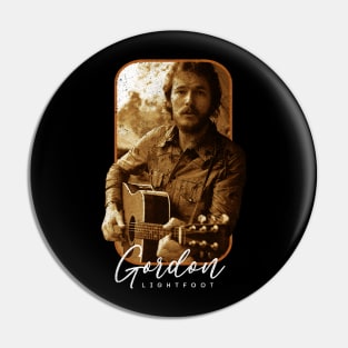 Gordon Retro Lightfoot Pin