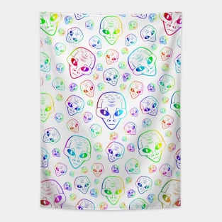 ALIEN Invasion Alien Heads Tapestry