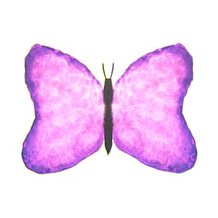 watercolour butterfly watercolor butterflies pinkand purple butterfly T-Shirt