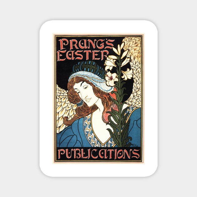 PRANG'S EASTER PUBLICATIONS by Louis Rhead Art Nouveau Lithograph Magnet by vintageposters