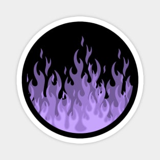 Just Purple Flames Magnet