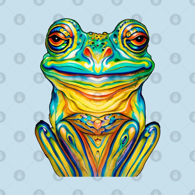 Froggy Animal Spirit (11.2) - Trippy Psychedelic Frog by TheThirdEye