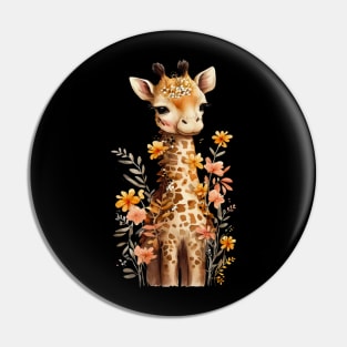 Giraffe's Garden Adventure Pin