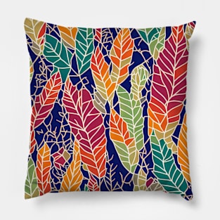 Chromatic Botanic Abstraction #29 Pillow