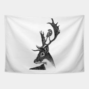 Stag + Robin Tapestry