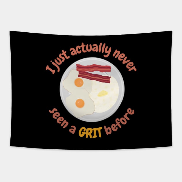 My Cousin Vinny Grits Funny Movie Quote Tapestry by mschubbybunny