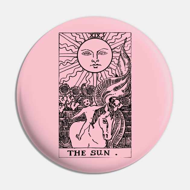 The Sun - Tarot Card Pin by kaliyuga