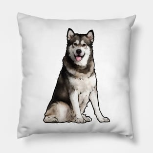 Alaskan Malamute Dog Pillow