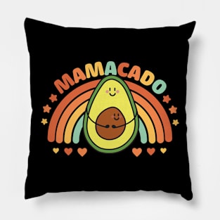 Mamacado Avocado Rainbow Pillow