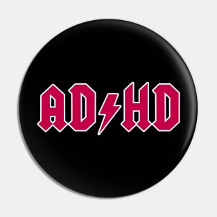 AC/DC T-shirt for persons with ADHD Pin