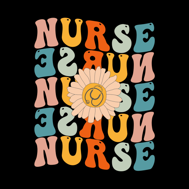 Retro Groovy Nurse Life For Women Nursing For Nurses Week by drag is art