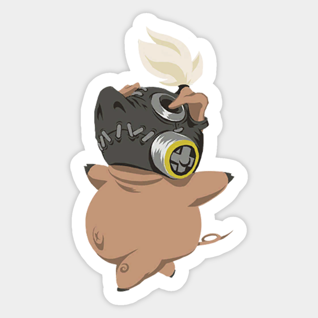 Roadhog Free Pig Roadhog Sticker Teepublic 3 use the roadhog without mask only for the intended purpose. roadhog free pig