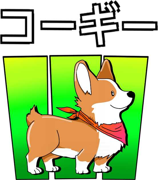 Corgi dog Kids T-Shirt by Deep creativity