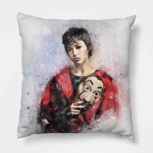 Tokio watercolor 2 Pillow