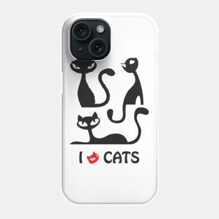 I Love Cats Phone Case