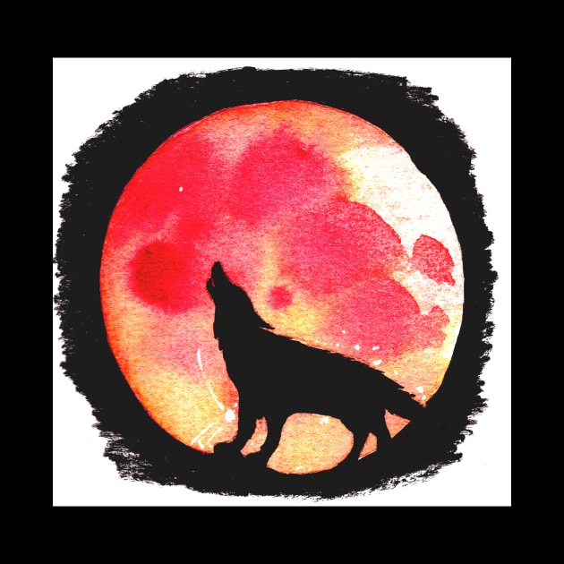 Wolf Moon by DaijiDoodles