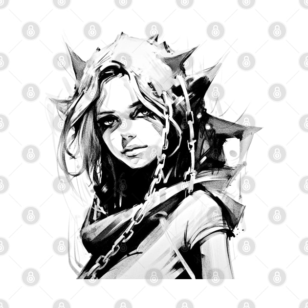 Anime Style Art Sketch by LED Graphix
