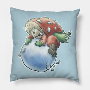 Snow Mush Fun Guy Gus the Mushroom and his Amazing Snowball Pillow