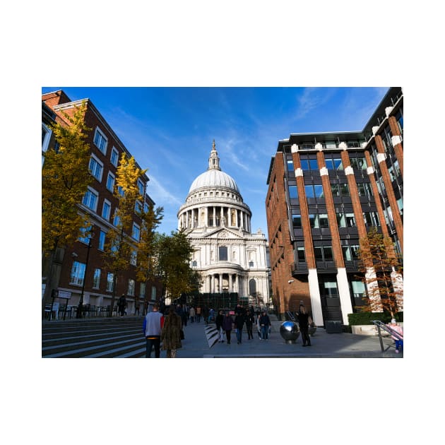 St Pauls Cathedral London and people by fantastic-designs