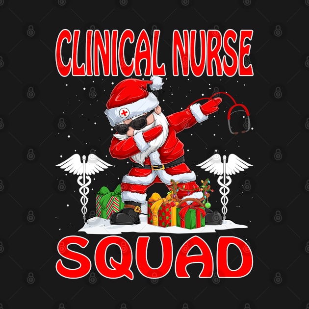 Christmas Clinical Nurse Squad Reindeer Pajama Dabing Santa by intelus