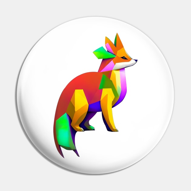 Tangram fox Pin by Can'tFindGoodName