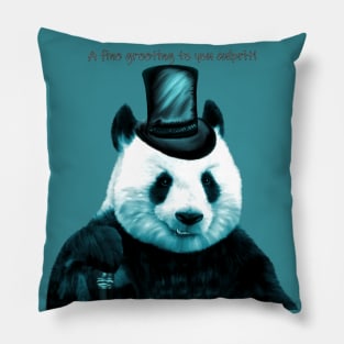 Panda Detective Pillow