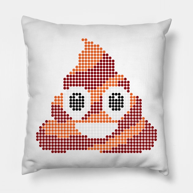 Poop with sequins Pillow by darezd