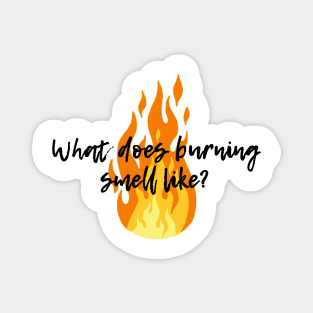 What does burning smell like? - Schitt's Creek Magnet