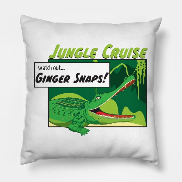 Ginger Snaps Jungle Cruise Pillow by WearInTheWorld