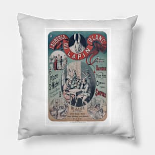 Affiche Auberge du Lapin blanc Pillow