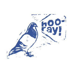 Hooray Pigeon (in blue) T-Shirt