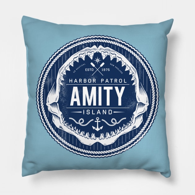 Amity Island Harbor Patrol Pillow by Nemons