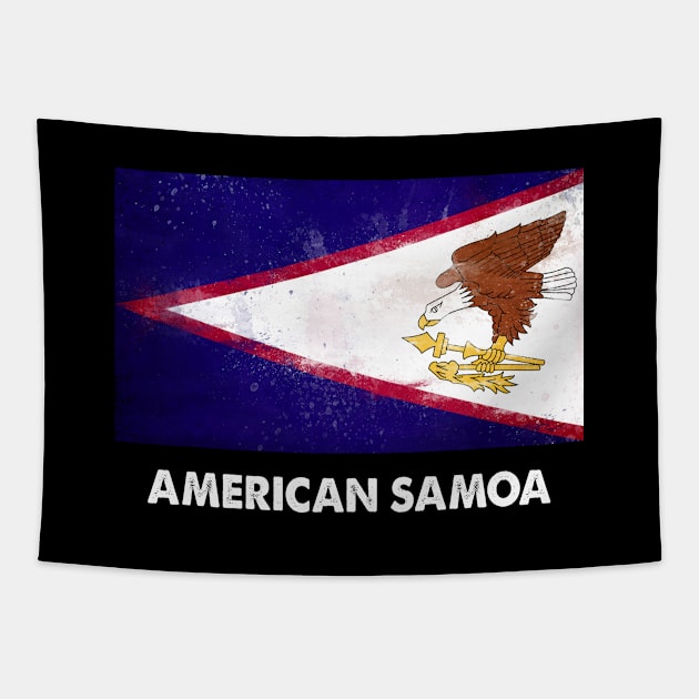 American Samoa Flag design | American Samoan design Tapestry by KuTees