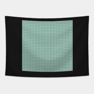 Sea Green Beach Checks Tapestry