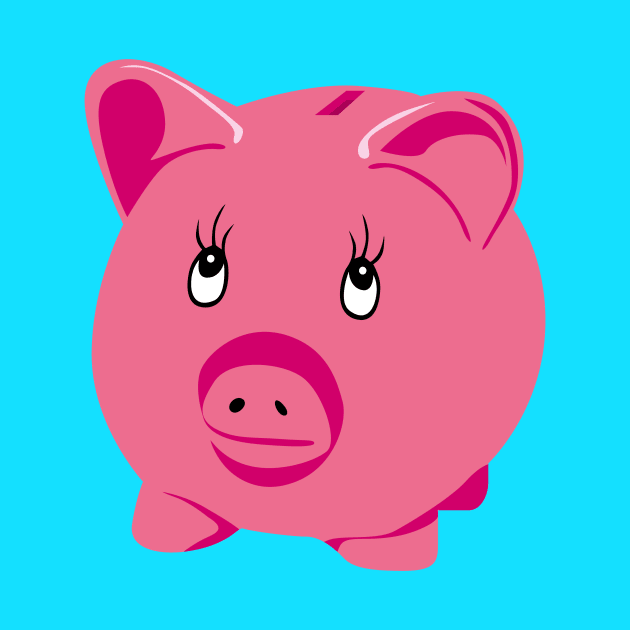 Pink Piggy Bank by PatrioTEEism