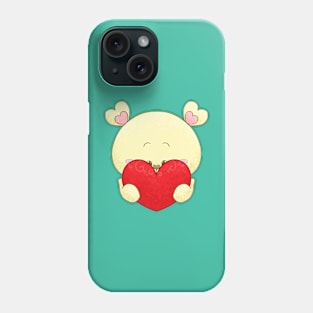 Bear Holding a Big Heart Phone Case