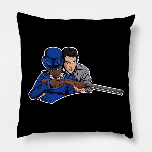 Kate and Anthony Bridgerton Pillow by Virhayune