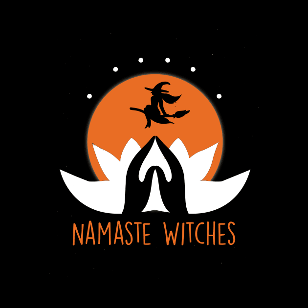 Namaste Witches - Yoga Funny Halloween by Formoon