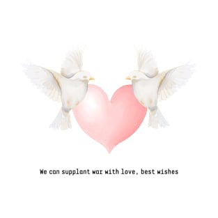 Embracing Peace: Love & Doves Design T-Shirt